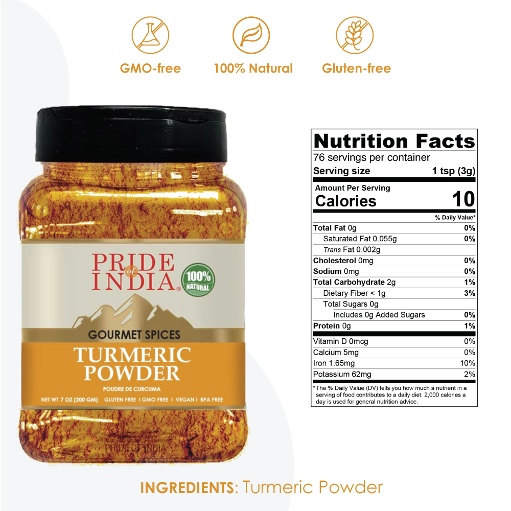 Turmeric Ground (High 5-6% Curcumin) - 8 oz